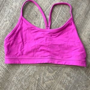 Lululemon vintage pink flow Y athletic bra